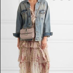 Valentino Glam lock small classic nude